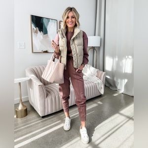 All in Motion Sandwash Jogger/Crewneck Set